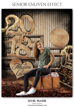 Alexine Luis Senior Enliven Effect Photography Photoshop Template