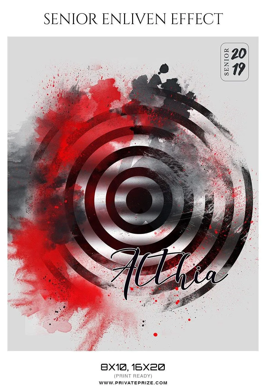 Althia - Senior Enliven Effect Photography Template