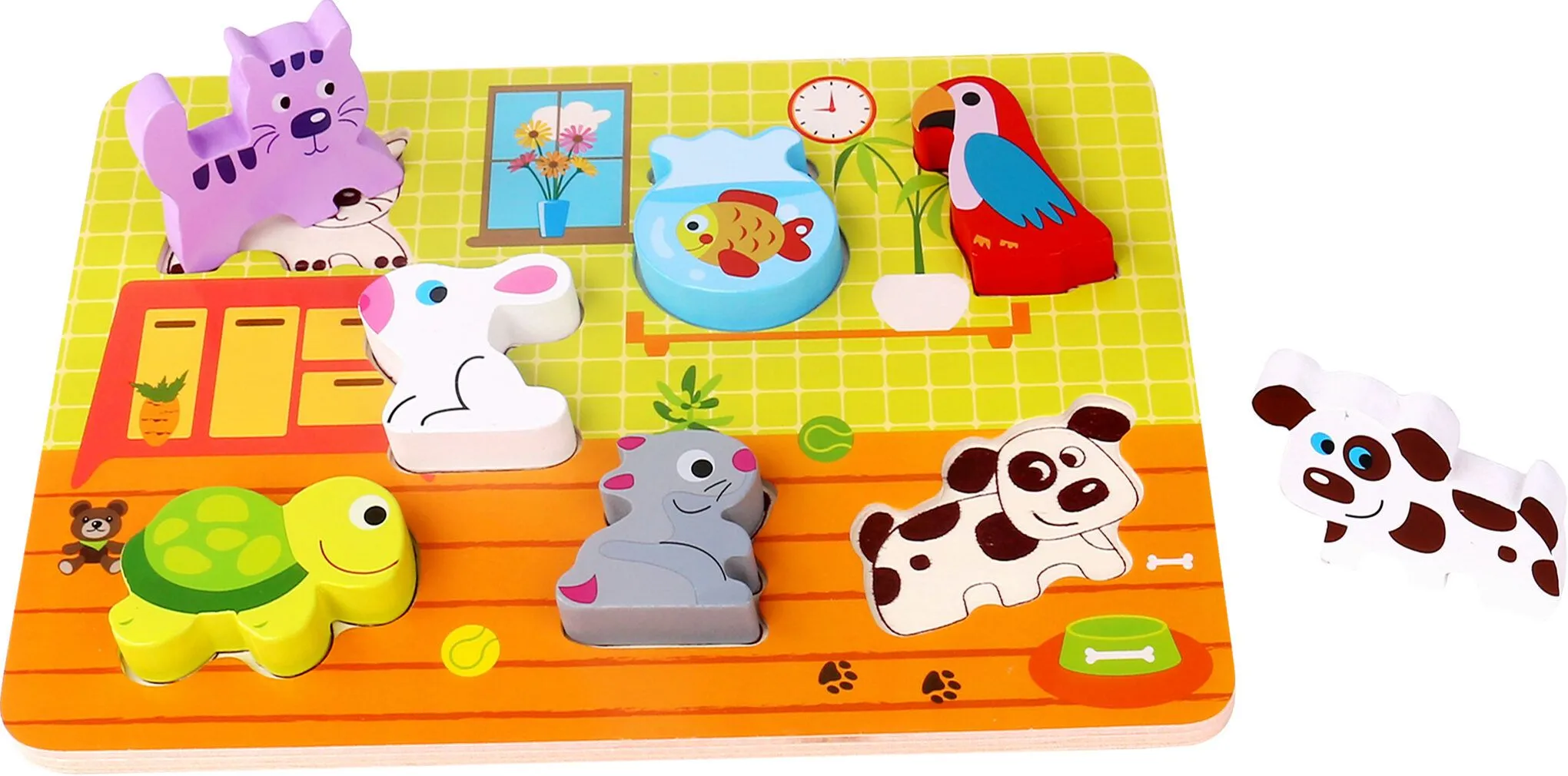 Wooden Animals Puzzle - Chunky Pets